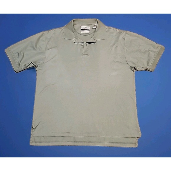 Jos A Bank David Leadbetter Polo Shirt Mens 2 Ply Mint Golf Apparel Size M - Picture 1 of 5